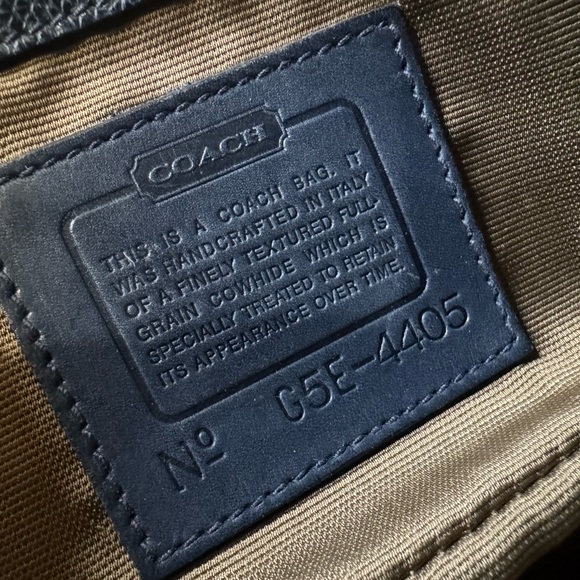 Coach Navy Blue Leather Crossbody - Picture 11 of 17